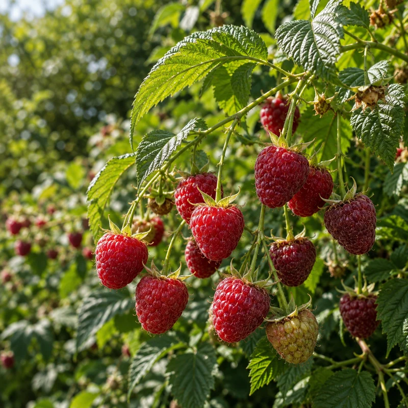 Framboisier remontant ‘Joan J’ ( Rubus idaeus ‘Joan J’)