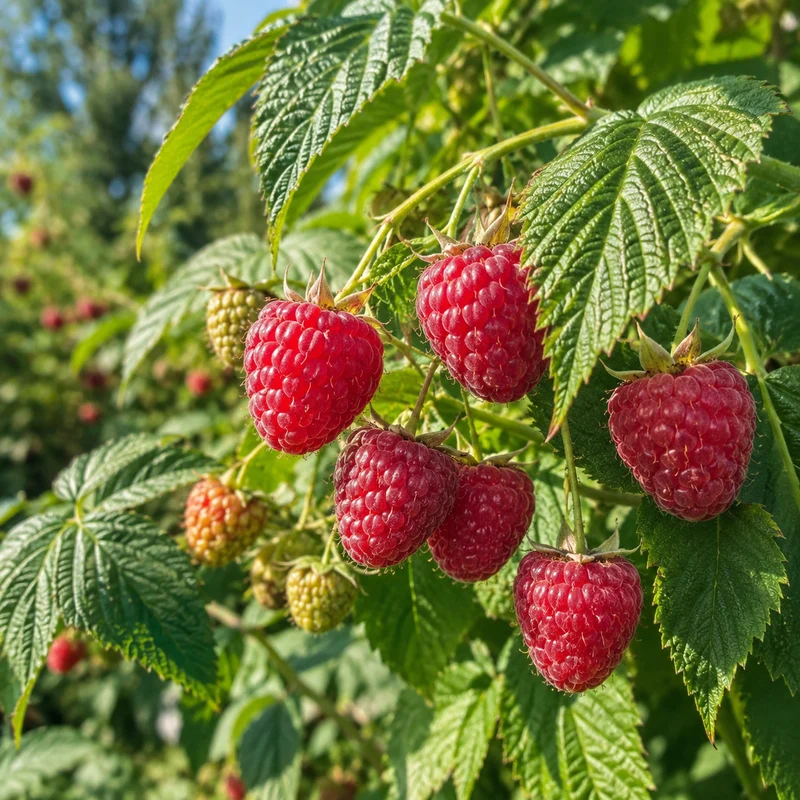 Framboisier remontant ‘Polana’ ( Rubus idaeus ‘Polana’)