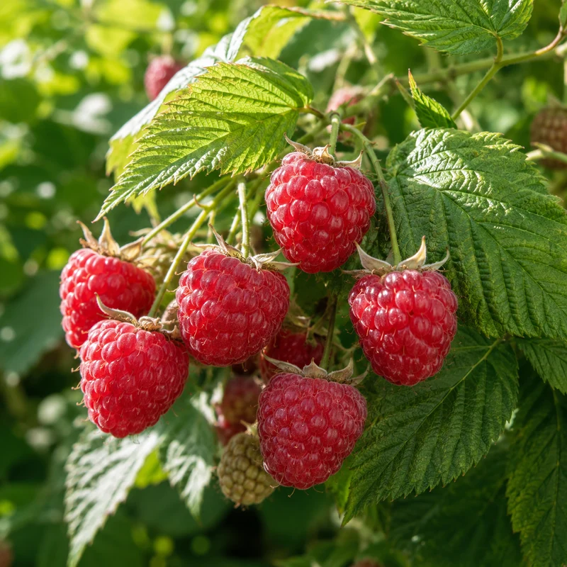 Framboisier ‘Red Bounty’ ( Rubus idaeus ‘Red Bounty’)
