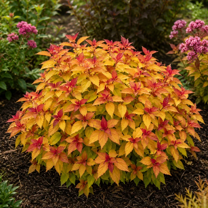 Spirée du Japon ‘Fire Light’ ( Spiraea japonica ‘Fire Light’)