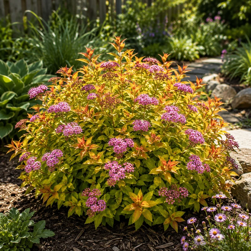 Spirée du Japon ‘Flaming Mound’ ( Spiraea japonica ‘Flaming Mound’)