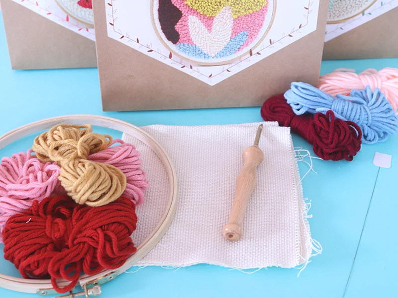 Kit punch needle - Feuille de monstera