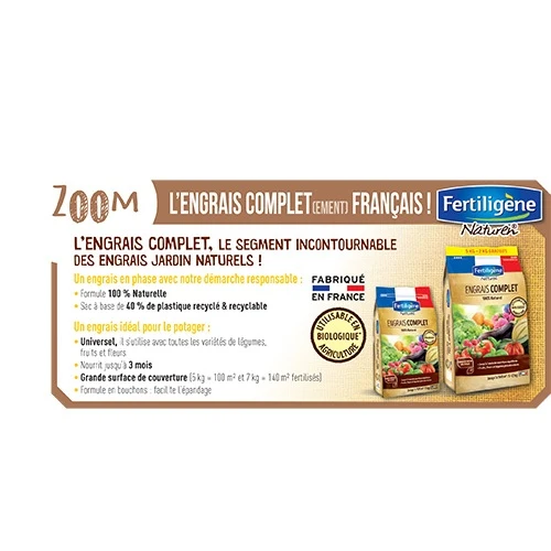Engrais complet idéal pour potager FERTILIGENE