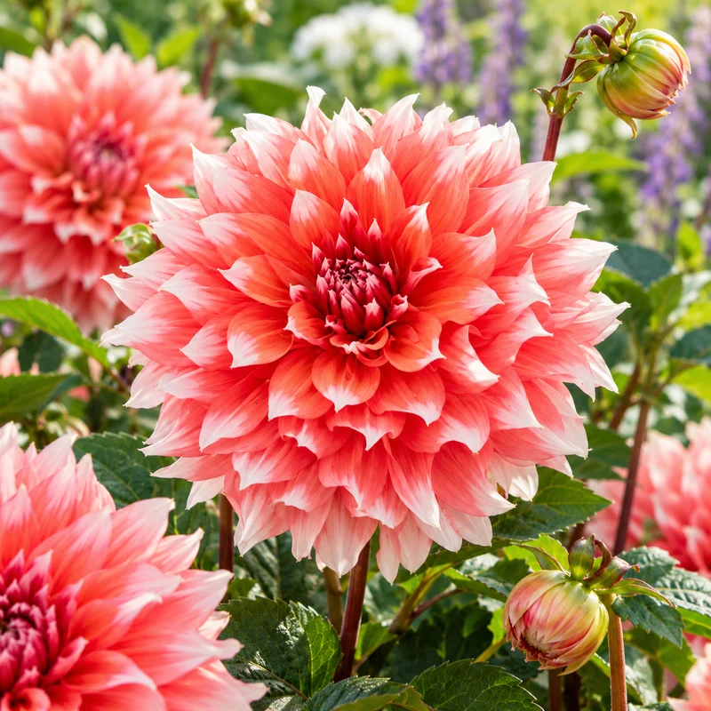 Bulbes de fleurs non-traité Dahlia décoratif Holland Festival calibre 1