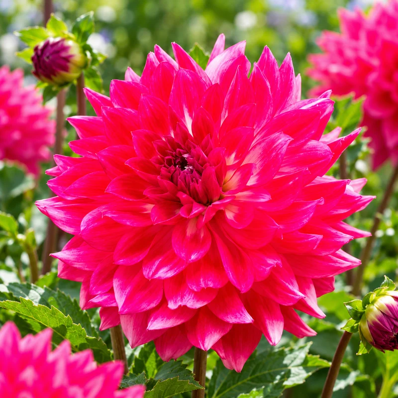 Bulbes de fleurs non-traité Dahlia décoratif Diamond Debutante calibre 1