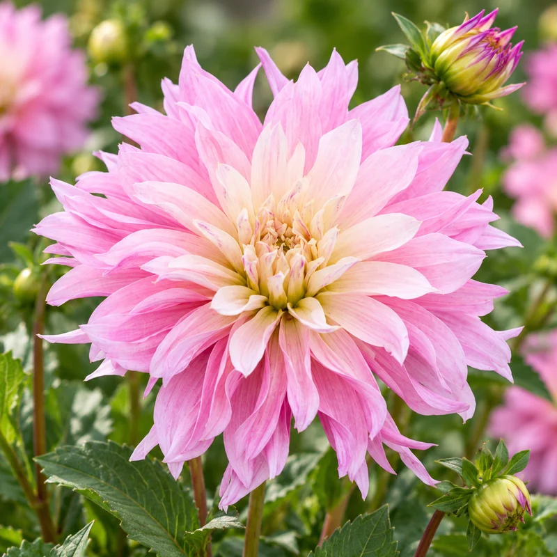 Bulbes de fleurs non-traité Dahlia décoratif Labyrinth Twotone calibre 1
