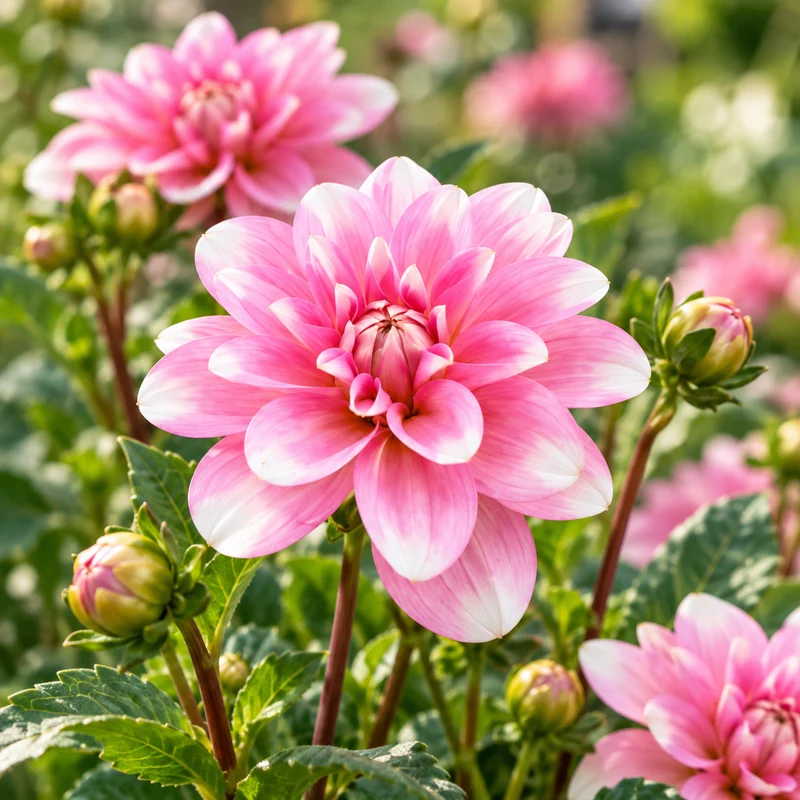 Bulbes de fleurs non-traité Dahlia décoratif Pink Perception ™ calibre 1