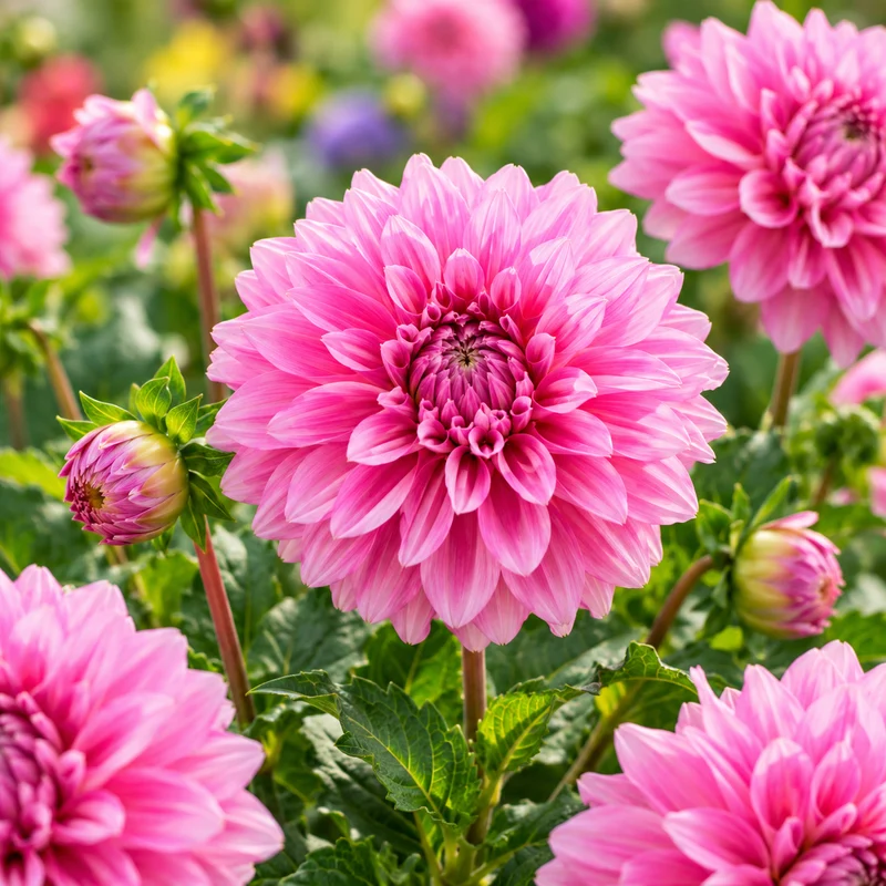 Bulbes de fleurs non-traité Dahlia décoratif Lavender Perfection calibre 1