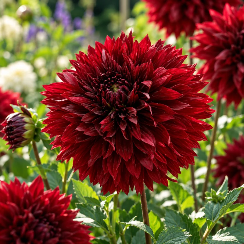Bulbes de fleurs non-traité Dahlia lacinié / dentelé Black Touch calibre 1