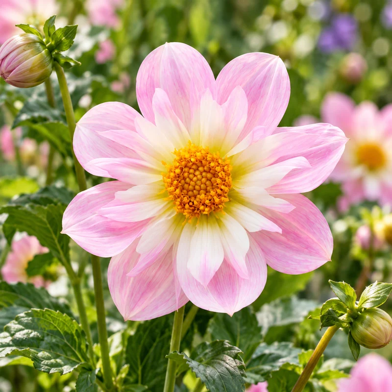 Bulbes de fleurs non-traité Dahlia à collerette Teesbrooke Audrey calibre 1