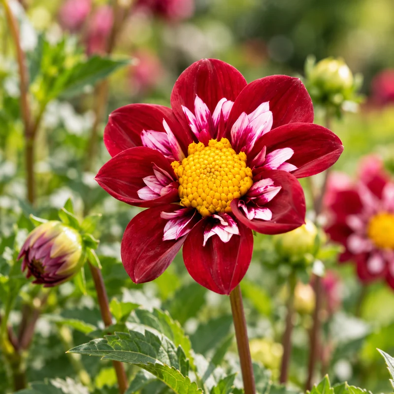 Bulbes de fleurs non-traité Dahlia à collerette Joyful Investment calibre 1