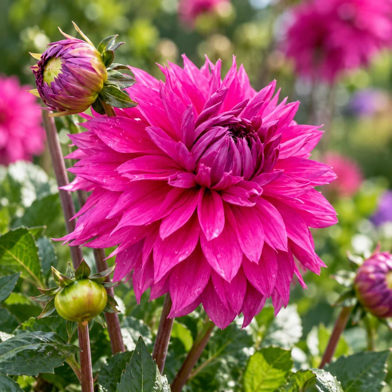 Bulbes de fleurs non-traité Dahlia lacinié / dentelé Cornwall Island calibre 1