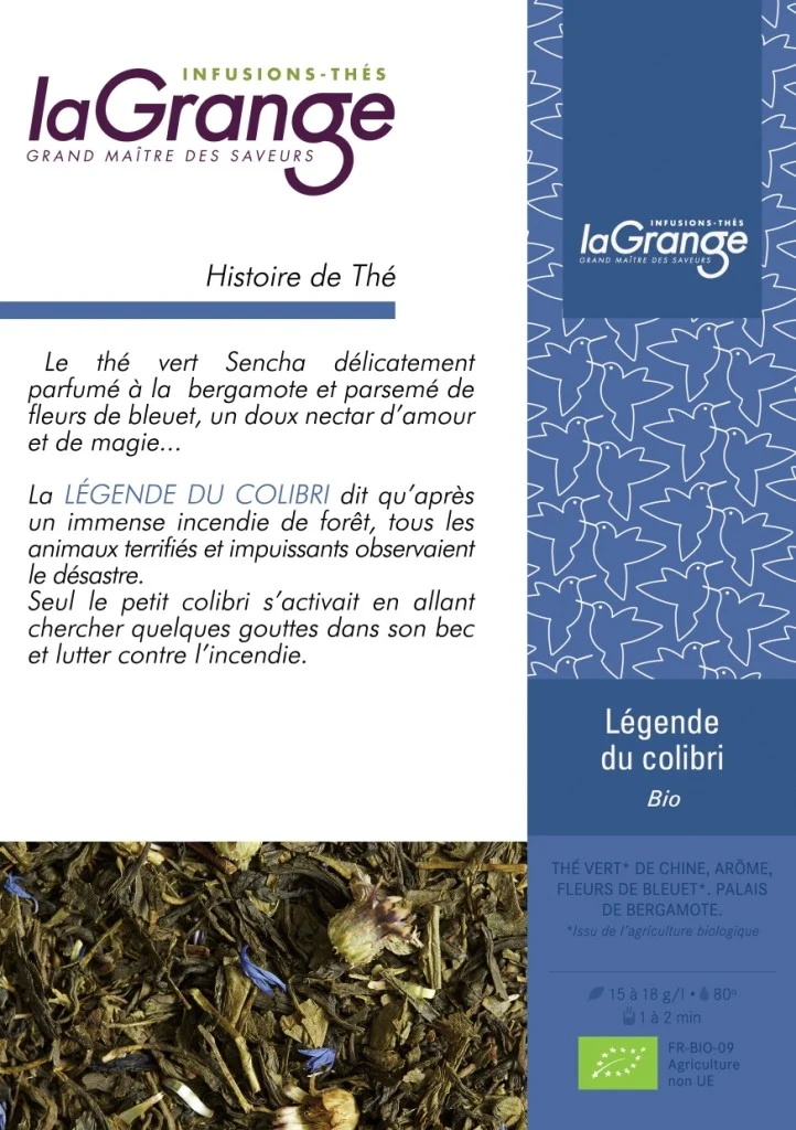 Thé vert - Légende du colibri BIO