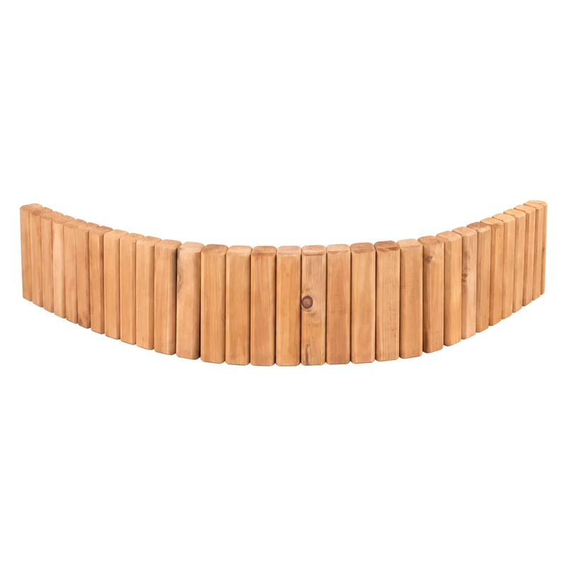 Bordure flexible pour plate-bande en pin teint cèdre – 39 × 5 3/4 po