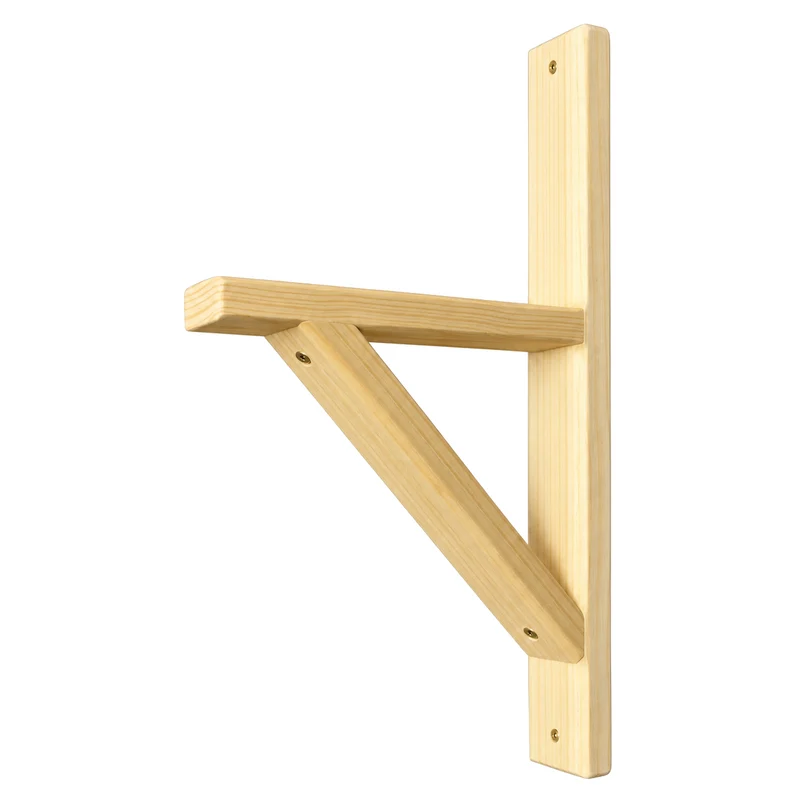 Support pour boîte à fleurs en pin naturel – 8 × 14 po