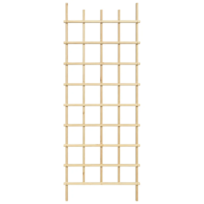 Treillis décoratif en pin naturel – 30 × 84 po
