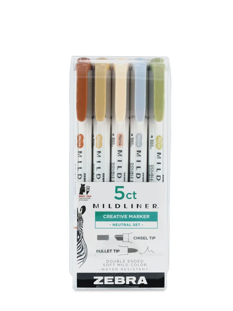 Marqueur Zébra double embout couleur d'automne