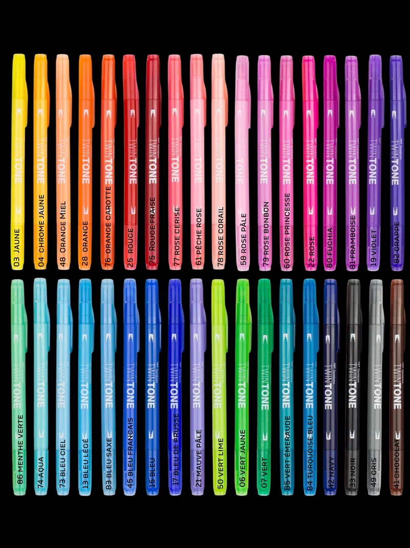 Crayon marqueur à double pointe