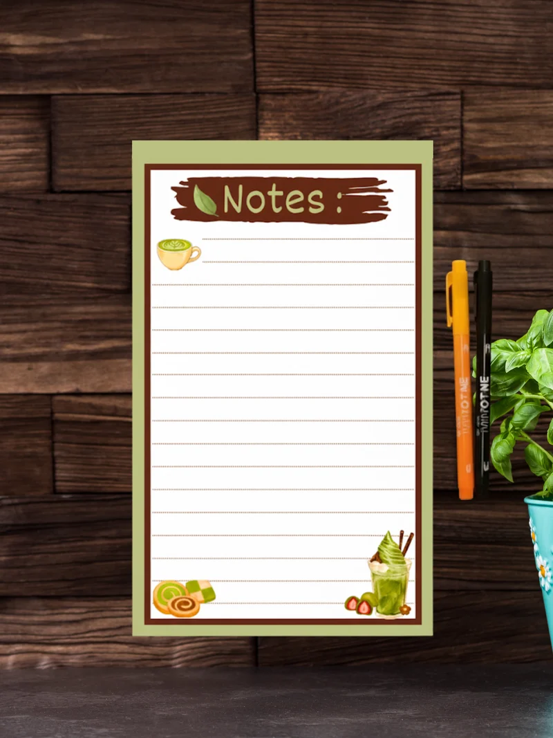 Bloc Notes Matcha
