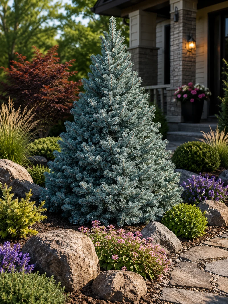 Picea glauca 'Yukon Blue'