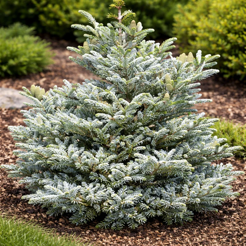Sapin de Corée ‘Silver Show’ ( Abies koreana ‘Silver Show’)