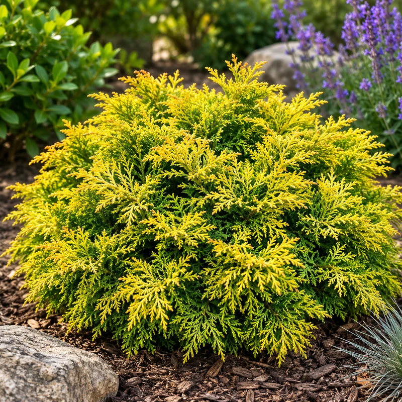 Cyprès hinoki ‘Butter Ball’ ( Chamaecyparis obtusa ‘Butter Ball’)