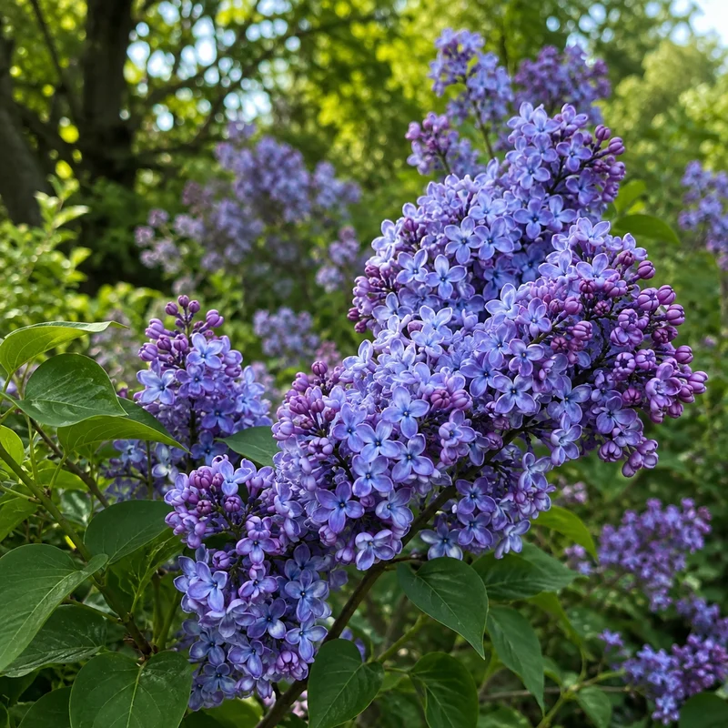 Lilas commun ‘Wonder Blue’ ( Syringa vulgaris ‘Wonder Blue’)
