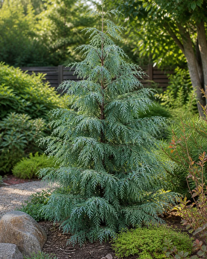 Thuya de Corée ‘Glauca’ ( Thuja koraiensis ‘Glauca’)