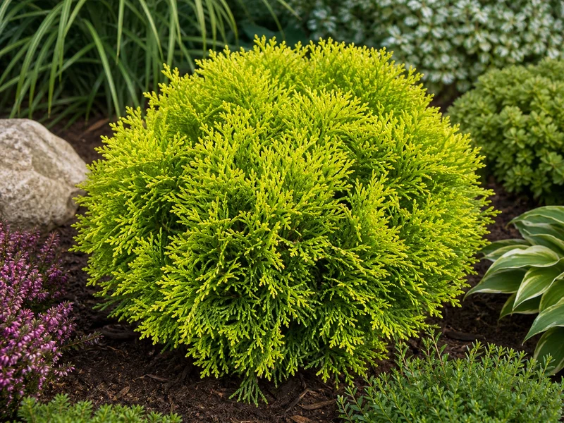 Thuya occidental ‘Autumn Moon’ ( Thuja occidentalis ‘Autumn Moon’)