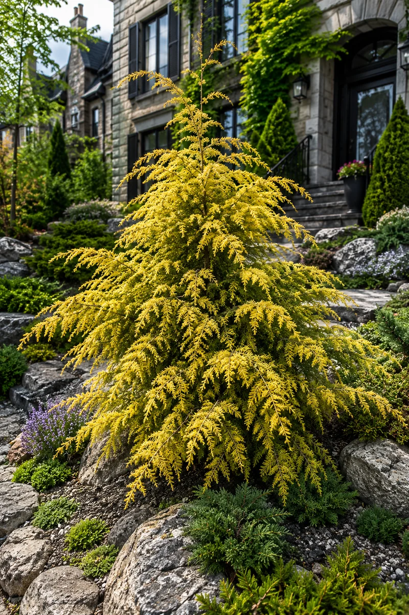 Pruche du Canada ‘Golden Splendor’ ( Tsuga canadensis ‘Golden Splendor’)