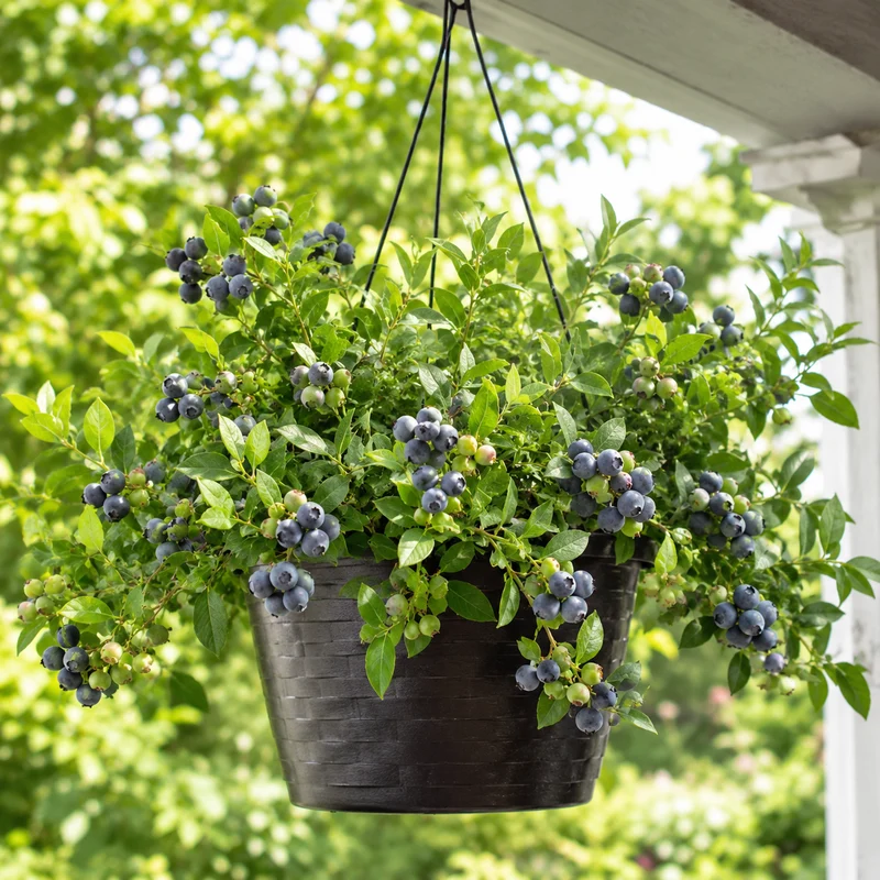 Bleuet en corymbe ‘Midnight Cascade’ ( Vaccinium corymbosum ‘Midnight Cascade’)