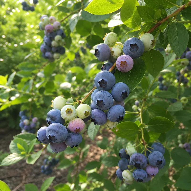 Bleuet en corymbe ‘Sapphire Cascade’ ( Vaccinium corymbosum ‘Sapphire Cascade’)
