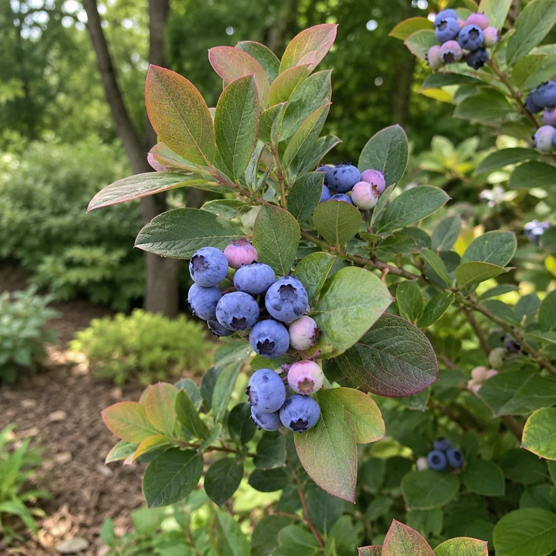 Bleuet en corymbe ‘Silver Dollar’ ( Vaccinium corymbosum ‘Silver Dollar’)
