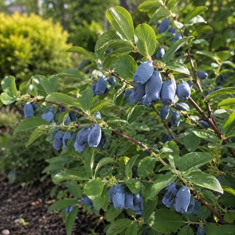 Camerisier ‘Indigo Gem’ ( Lonicera caerulea ‘Indigo Gem’)