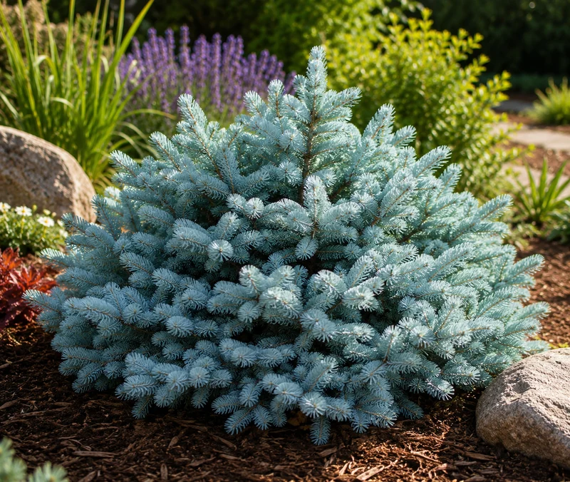 Épinette bleue du Colorado ‘Globosa’ ( Picea pungens ‘Globosa’)
