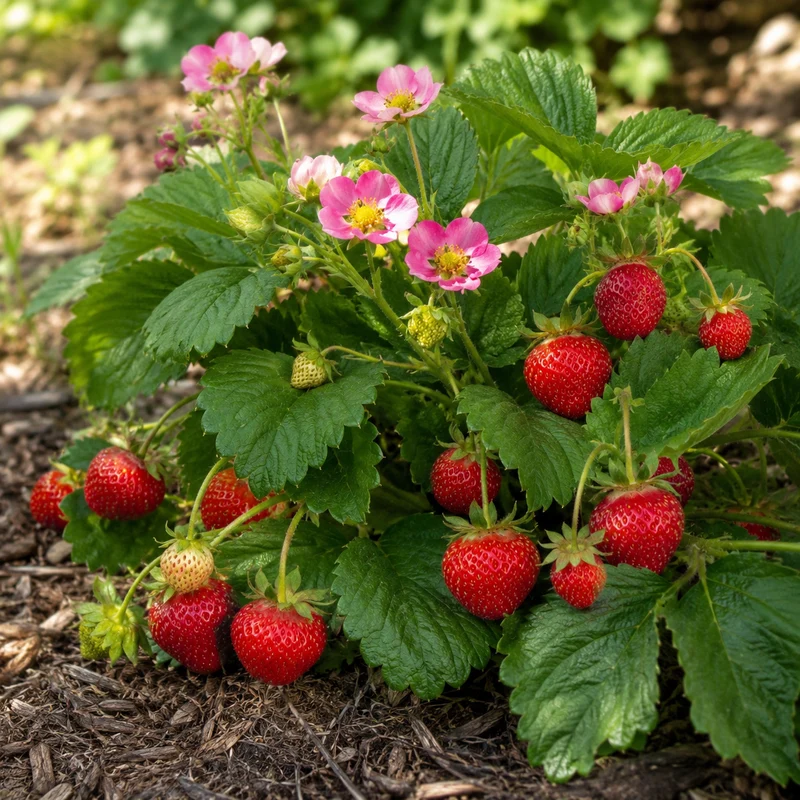 Fraisier ‘Kent’ ( Fragaria × ananassa ‘Kent’)