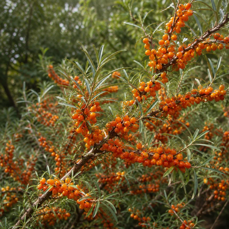 Argousier ( Hippophae rhamnoides )