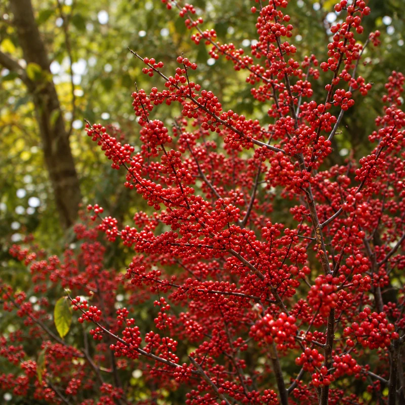 Houx à fruits d’hiver ‘Winter Red’ ( Ilex verticillata ‘Winter Red’)