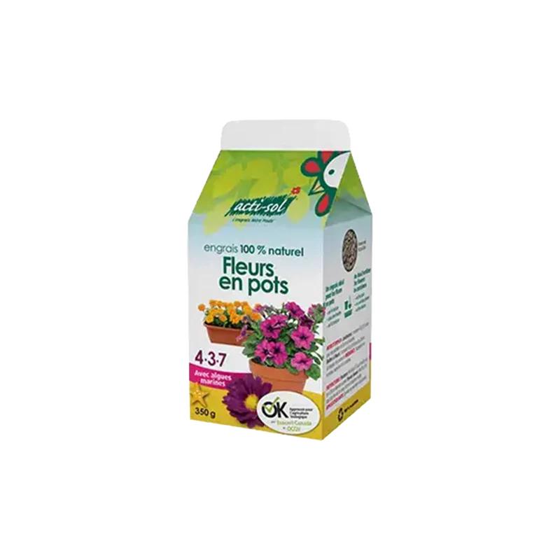 Acti-Sol Engrais Naturel à Saupoudrer – Fleurs Annuelles 4-3-7