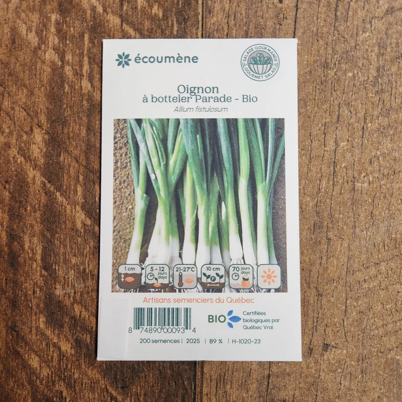 Oignon à botteler ‘Parade’ ( Allium fistulosum )