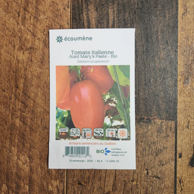 Tomate Italienne ‘Aunt Mary’s Paste’ ( Solanum lycopersicum )