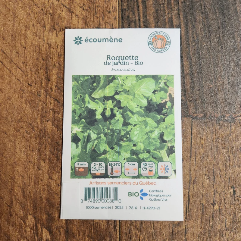 Roquette de Jardin ( Eruca vesicaria subsp. sativa )