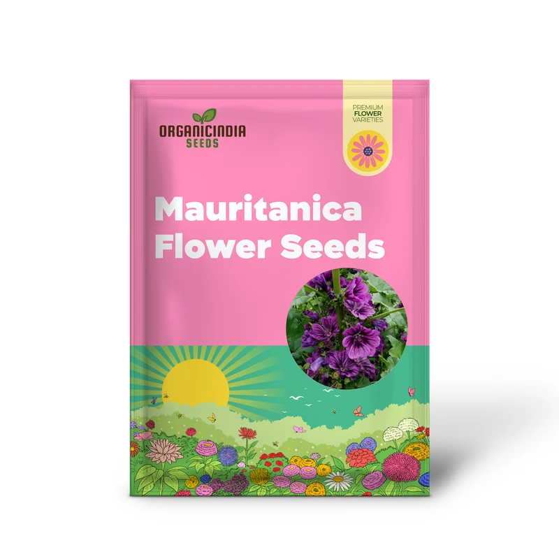 Malva Sylvestris mauritanica Flower Seeds, Enhance Your Garden with Exquisite Blooms, Premium Seeds for Gardening