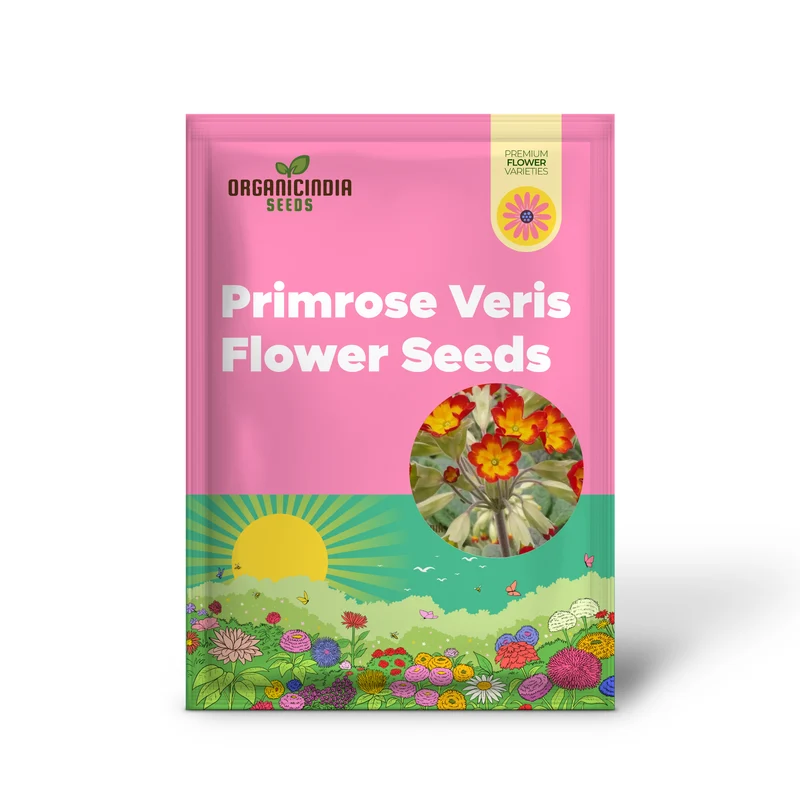 Primrose Veris 'Sunset Red Colours' Flower Seeds For Planting, Vibrant Hues for Your Garden