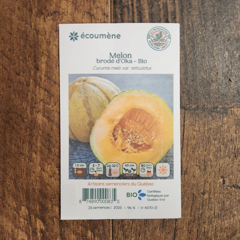 Melon Brodé ‘d’Oka’ ( Cucumis melo )