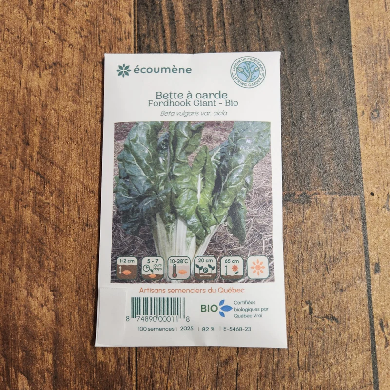 Bette à carde ‘Fordhook Giant’ ( Beta vulgaris var. cicla )