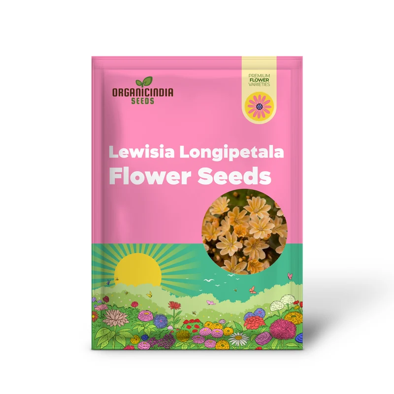 Lewisia Longipetala 'Little Mango' Seeds â€“ Cultivate Vibrant Beauty and Long-Lasting Blooms in Your Garden!