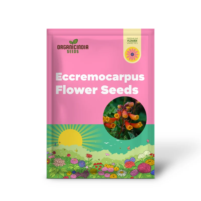 Eccremocarpus Scaber 'Blood Red' Flower Seeds, Vibrant Blossoms for Your Garden