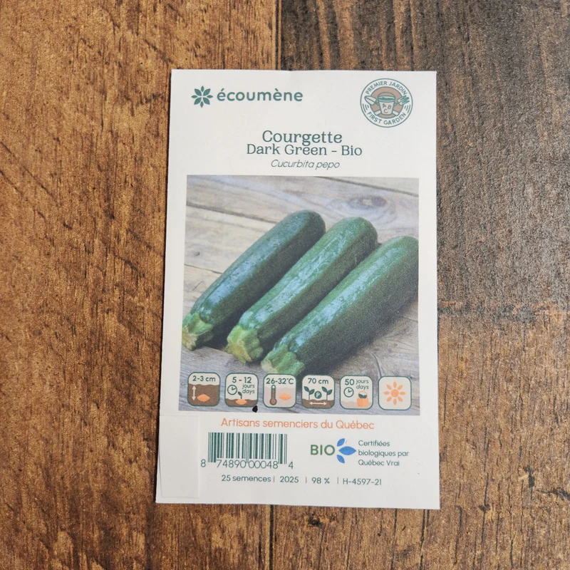Courgette ‘Dark Green’ ( Cucurbita pepo )