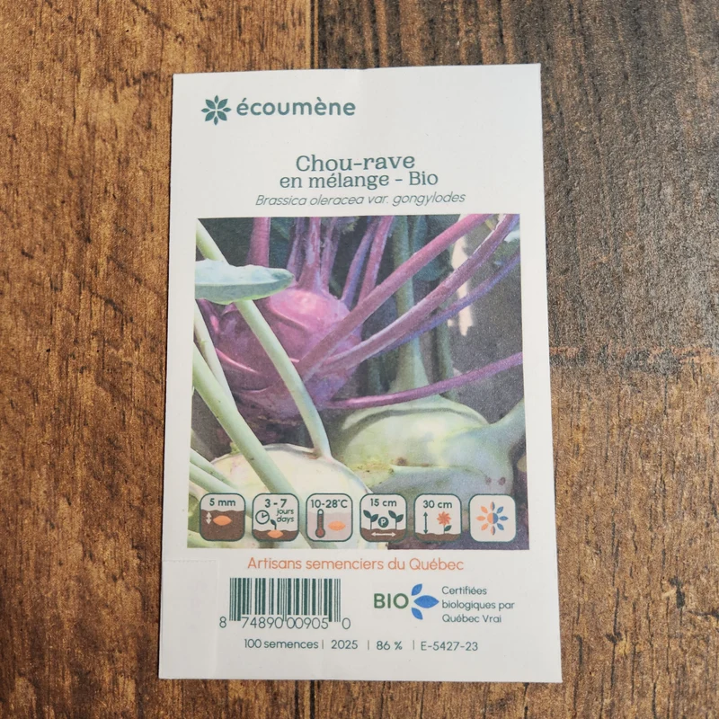 Chou-rave mélange ( Brassica oleracea var. gongylodes )